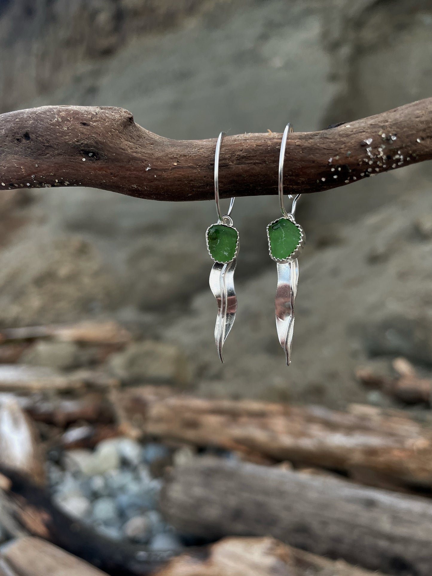 Laminaria Earrings-Cedar Bough