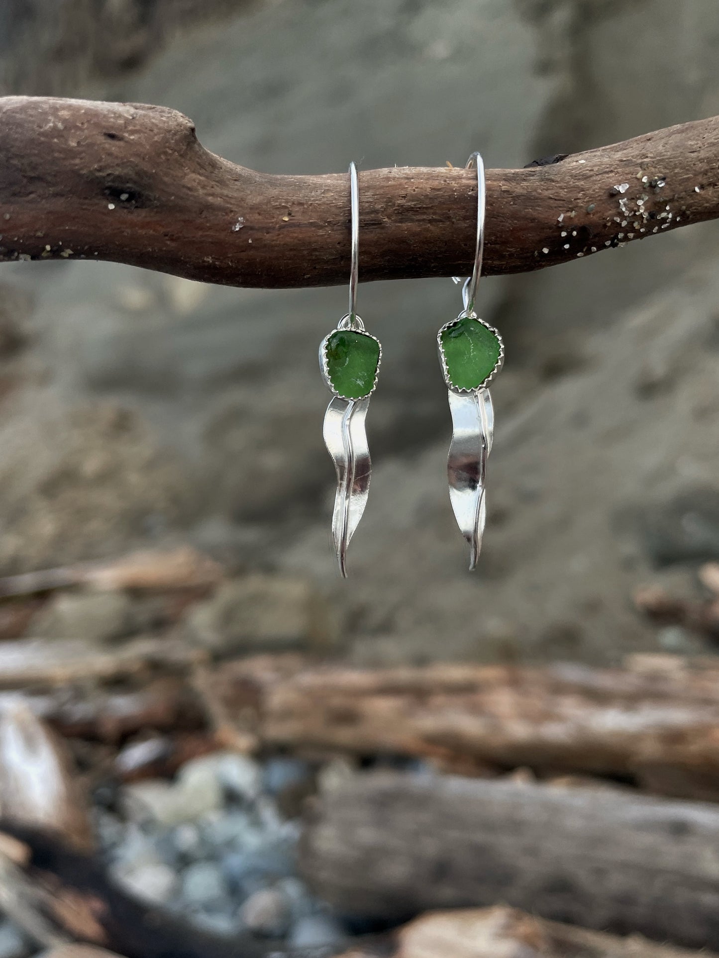 Laminaria Earrings-Cedar Bough