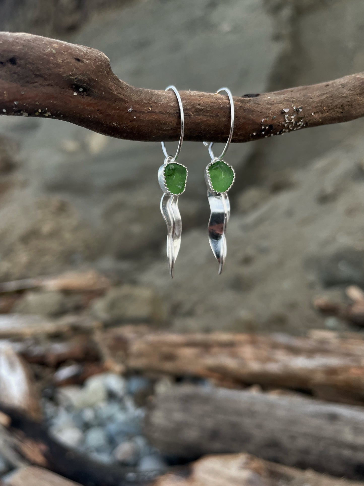 Laminaria Earrings-Cedar Bough